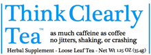 Think Clearly Tea - Organic Guayusa Label